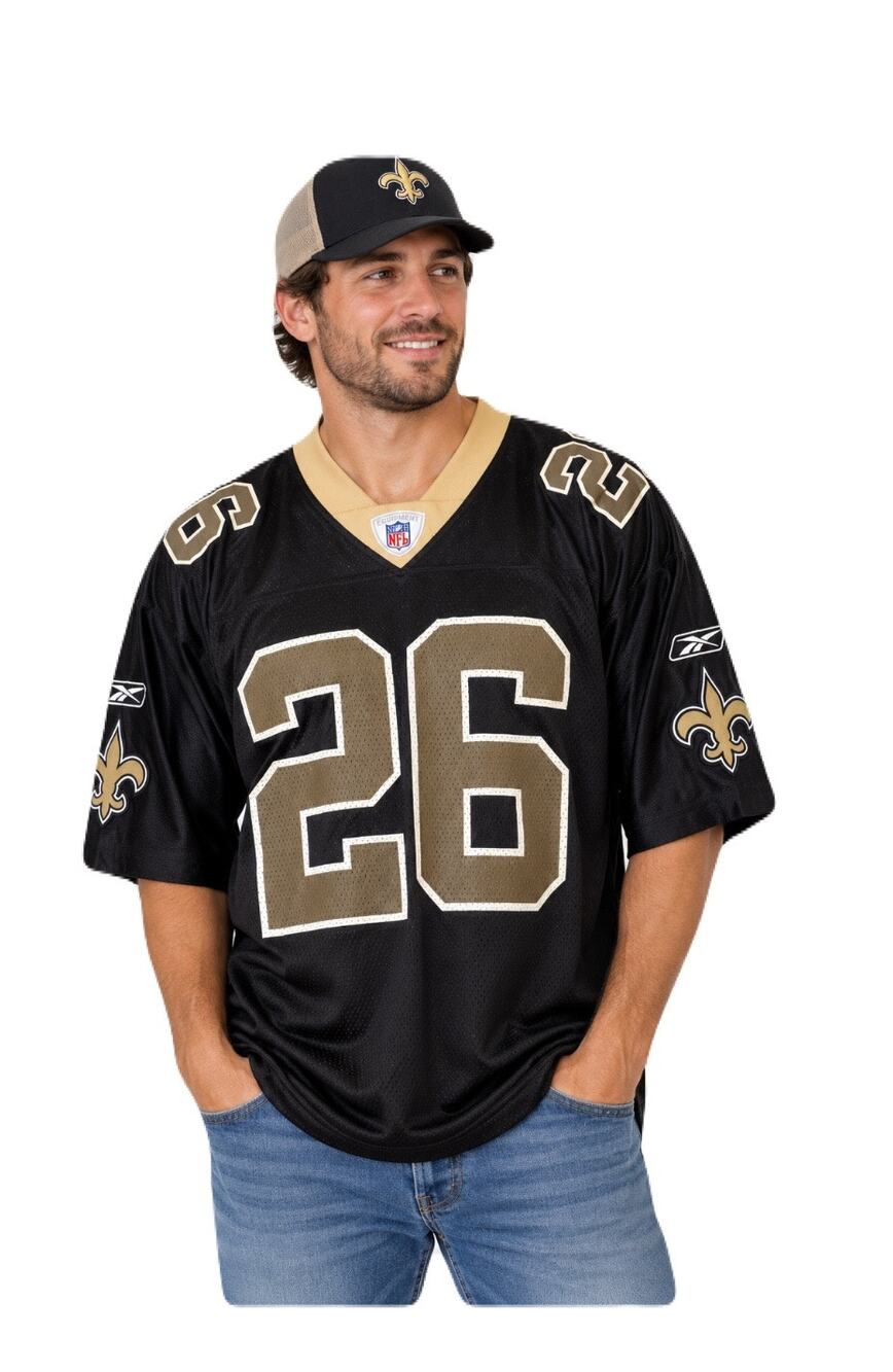 New Orleans Saints NFL Reebok Jersey Deuce McAllister sz XL Football # 26